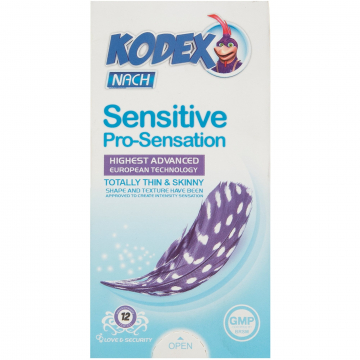 کاندوم کلاسیک Sensitive Pro-Sensation ناچ کدکس 12 عددی